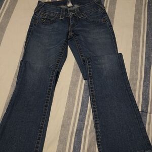 True Religion Dark Blue Flare Jeans